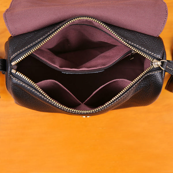 Original Womens Small Leather Satchel Bag Crossbody Bags Purse Cube Bag girlfriend