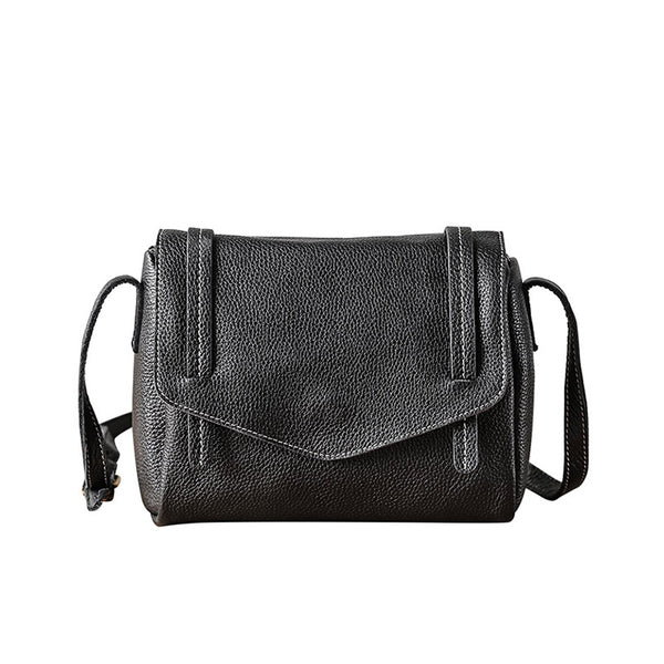 Original Womens Small Leather Satchel Bag Crossbody Bags Purse Cube Bag