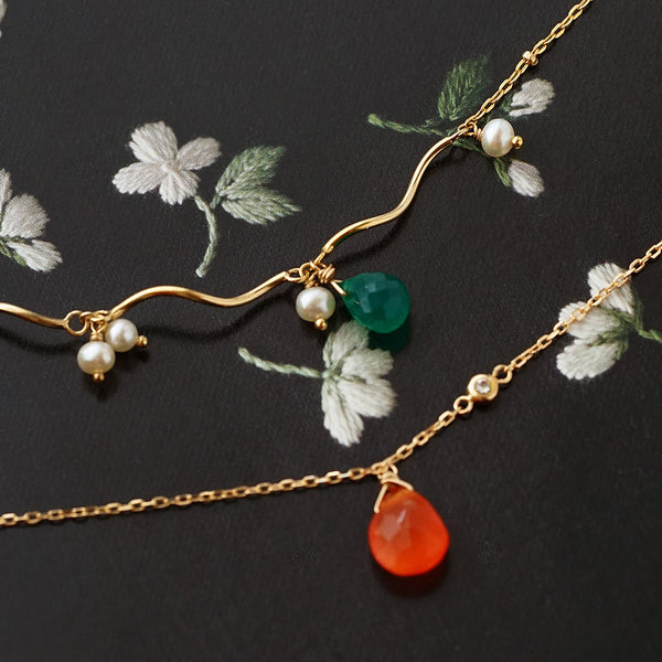 earl Chalcedony Bracelet Gold Silver handmade Jewelry Accessories Women gift