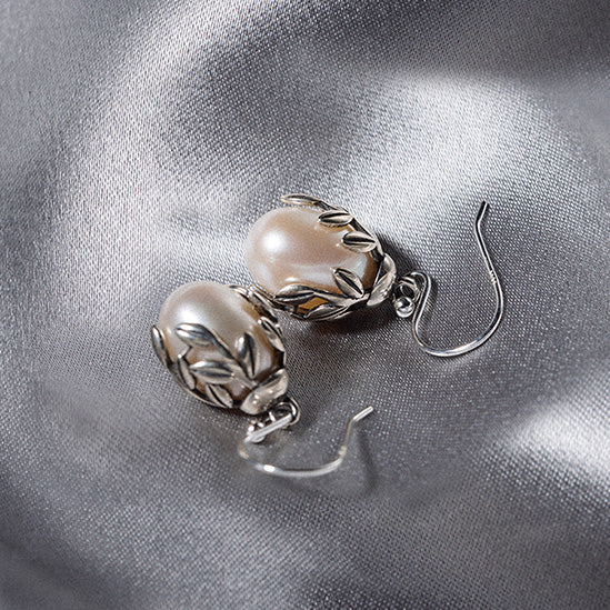 Pearl Drop Earrings Silver Jewelry Accessories Gift Women adorable