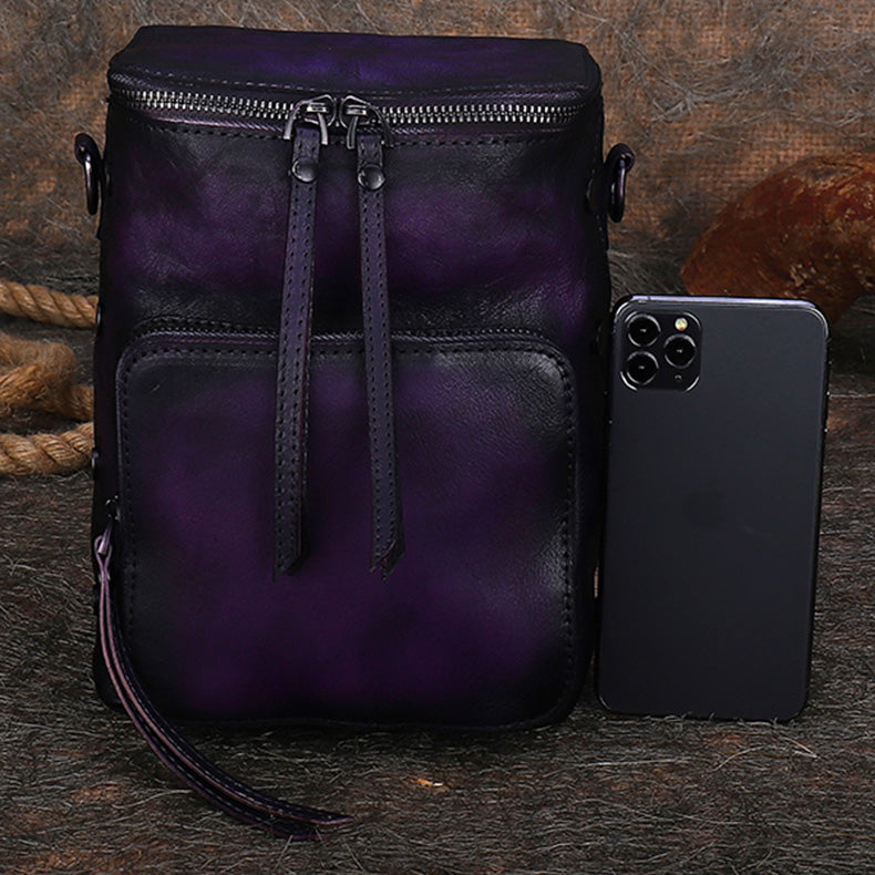 Purple Colour Leather Purse | Purple Colour Women Purse - Leather Wallets -  FOLKWAYS