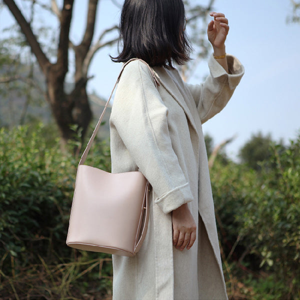 Simplify Bucket Bag Womens Leather Crossbody Bags Shoulder Bag for Women Details