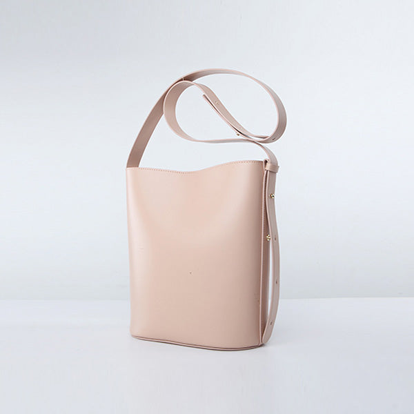 Simplify Bucket Bag Womens Leather Crossbody Bags Shoulder Bag for Women Handmade