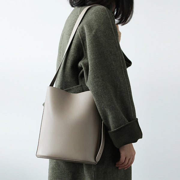 Simplify Bucket Bag Womens Leather Crossbody Bags Shoulder Bag for Women Unique