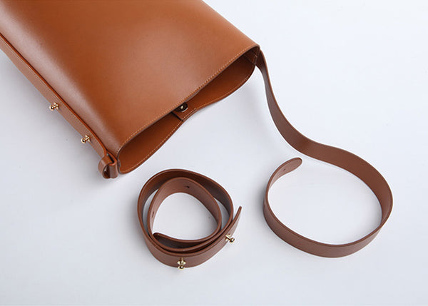 Simplify Bucket Bag Womens Leather Crossbody Bags Shoulder Bag for Women cowhide