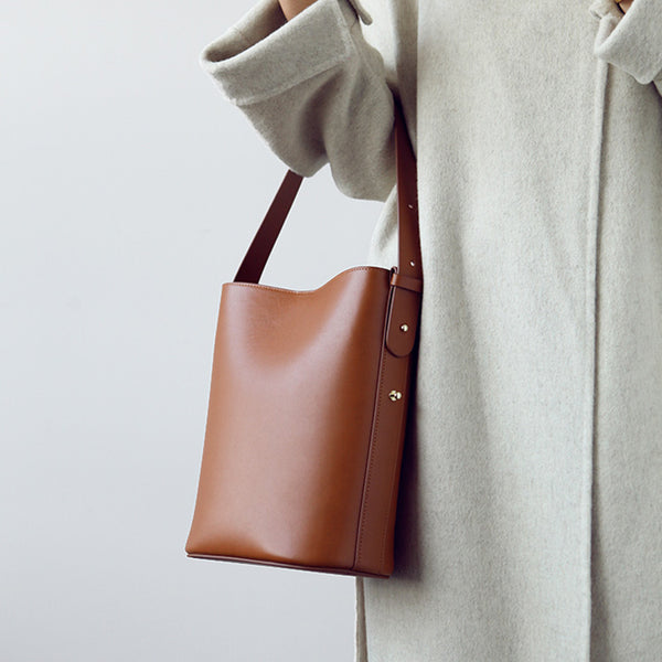Simplify Bucket Bag Womens Leather Crossbody Bags Shoulder Bag for Women gift-idea