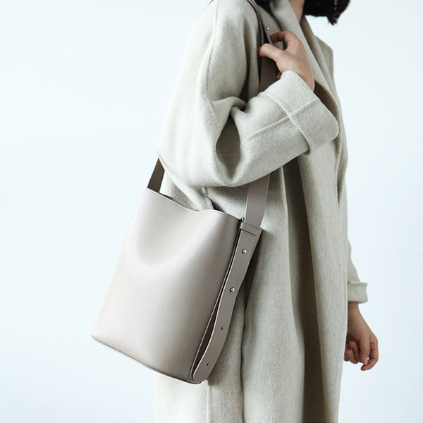 Simplify Bucket Bag Womens Leather Crossbody Bags Shoulder Bag for Women stylish