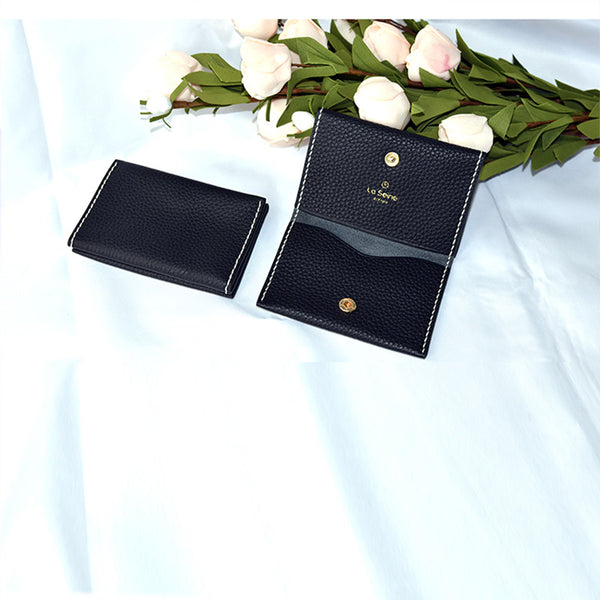 Slim Leather Womens Card Wallet Purse Handmade Clutch for Women beautiful