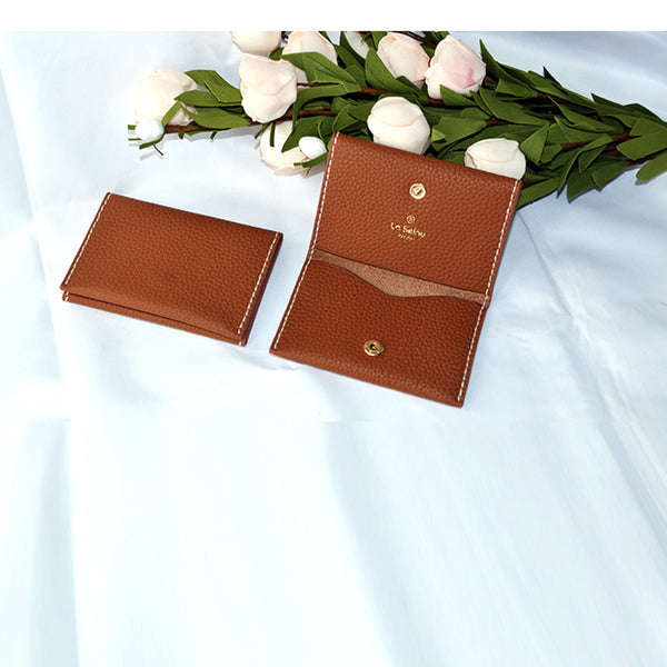 Slim Leather Womens Card Wallet Purse Handmade Clutch for Women best