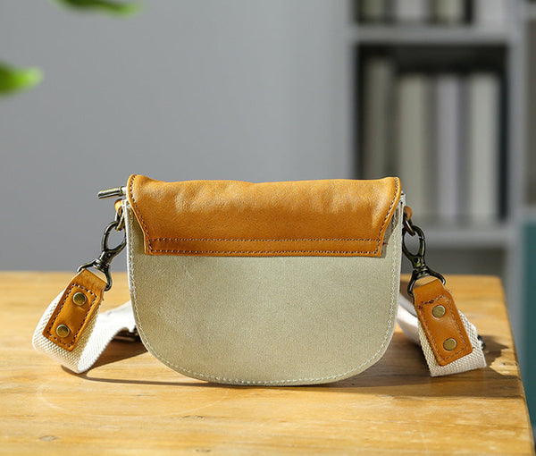 Small Canvas Crossbody Bag Leather Canvas Shoulder Bag For Women Nice