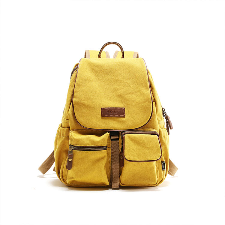 best small travel backpack purse Small Ladies Canvas Travel Backpack Bag With Pockets Rucksack Purse Fo – igemstonejewelry