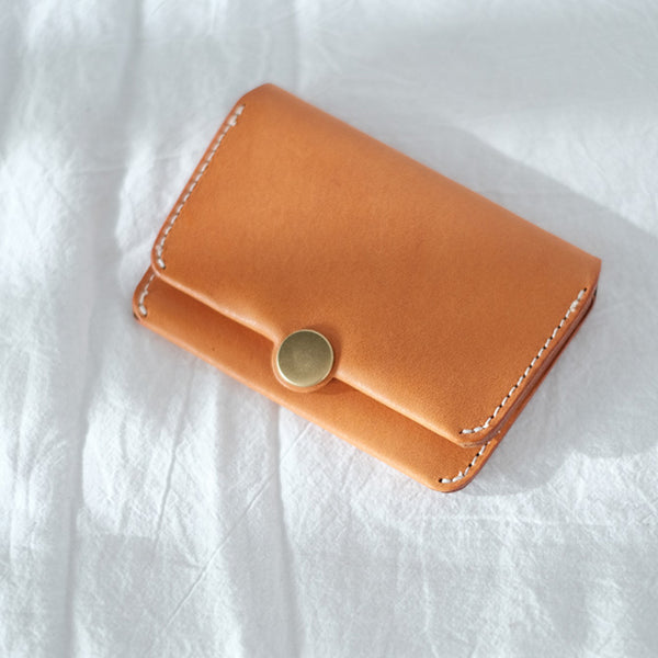 Small Ladies Card Wallet Coin Purse Slim Wallets For Women Brown