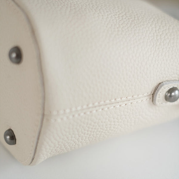 Small Ladies Genuine Leather Bucket Bags Cute Shoulder Bags For Women Handmade