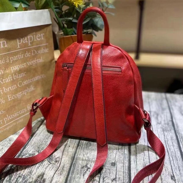 Small Ladies Leather Backpack Purse Rucksack Bag For Women Best