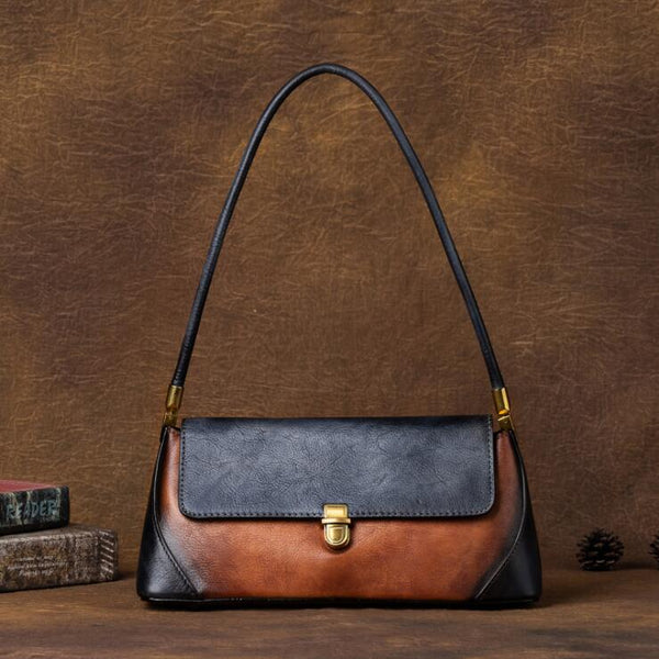 Small Ladies Leather Flap Shoulder Bag Genuine Leather Handbags For Women Affordable