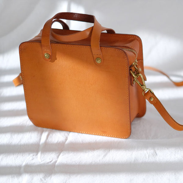 Small Ladies Leather Side Bag Purse Shoulder Handbags for Women Handmade