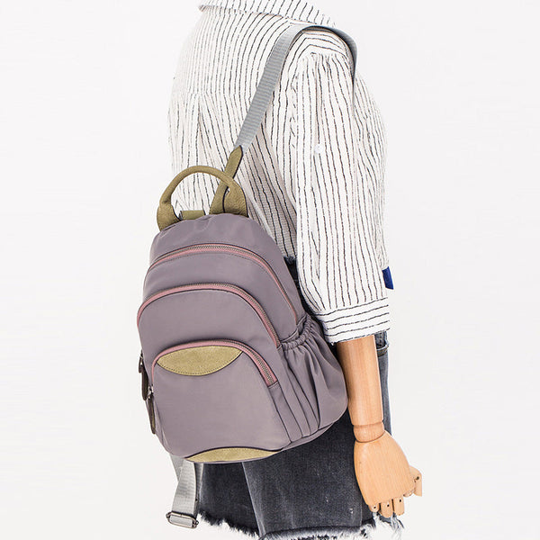 Small Ladies Lightweight Nylon Backpack Purse Waterproof Rucksack Bag For Women Chic