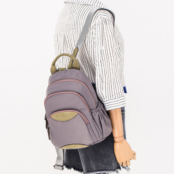 Small Ladies Lightweight Nylon Backpack Purse Waterproof Rucksack Bag For Women Chic