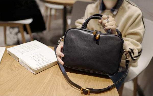 Small Leather Over the Shoulder Purse Bags Crossbody Handbags for Ladies cute