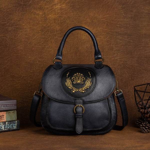 Small Women's Satchel Handbags Leather Crossbody Purse For Women