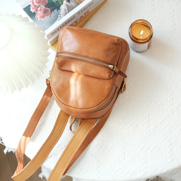 Small Rucksack Womens Leather Stylish Backpacks For Women Fashion