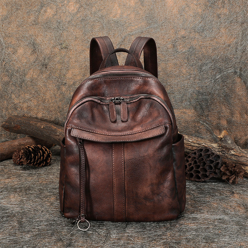 Fashion Leather Ladies Genunie Leather Backpack Purse Book Bags for Wo –  igemstonejewelry