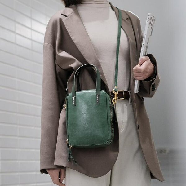 Small Women's Genuine Leather Handbags Crossbody Sling Bag For Women Beautiful