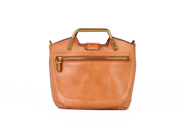 Small Women's Genuine Leather Handbags Crossbody Sling Bag For Women Brown