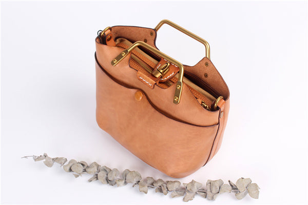 Small Women's Genuine Leather Handbags Crossbody Sling Bag For Women Cute