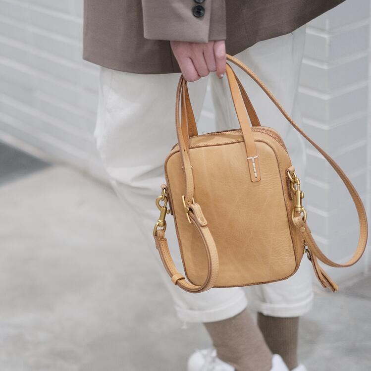 Small Women's Genuine Leather Handbags Crossbody Sling Bag For Women Designer