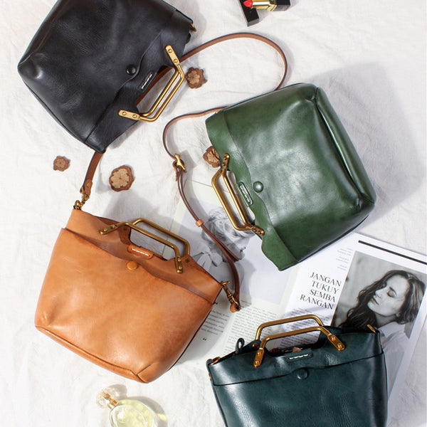 Small Women's Genuine Leather Handbags Crossbody Sling Bag For Women Fashion