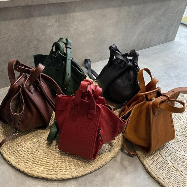 Small Women's Genuine Leather Handbags Crossbody Sling Bag Purse For Women Chic