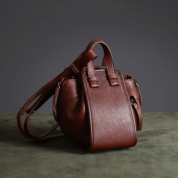 Small Women's Genuine Leather Handbags Crossbody Sling Bag Purse For Women Cool