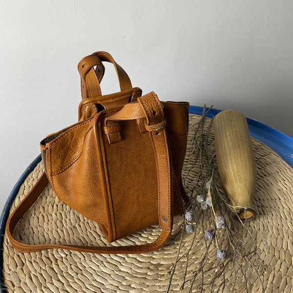 Small Women's Genuine Leather Handbags Crossbody Sling Bag Purse For Women Designer