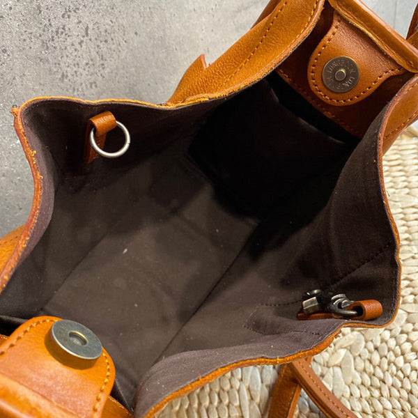 Small Women's Genuine Leather Handbags Crossbody Sling Bag Purse For Women Details