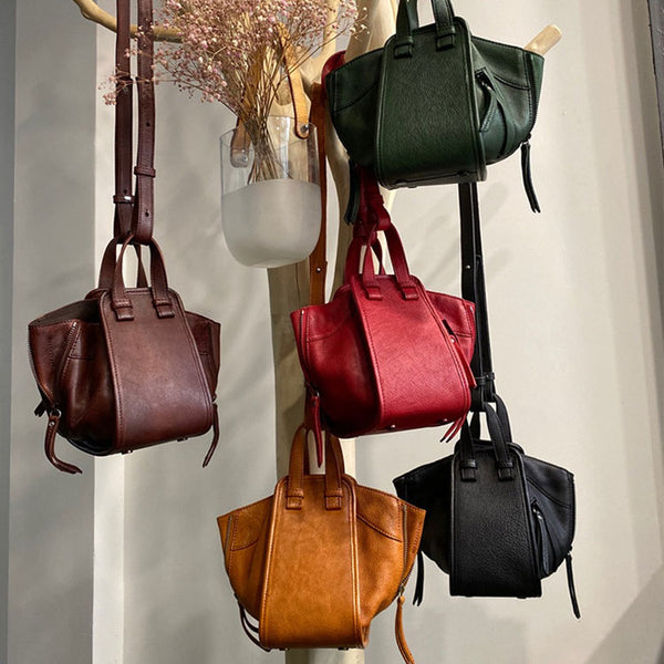 Small Women's Genuine Leather Handbags Crossbody Sling Bag Purse For Women Durable