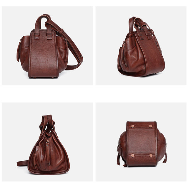 Small Women's Genuine Leather Handbags Crossbody Sling Bag Purse For Women Nice