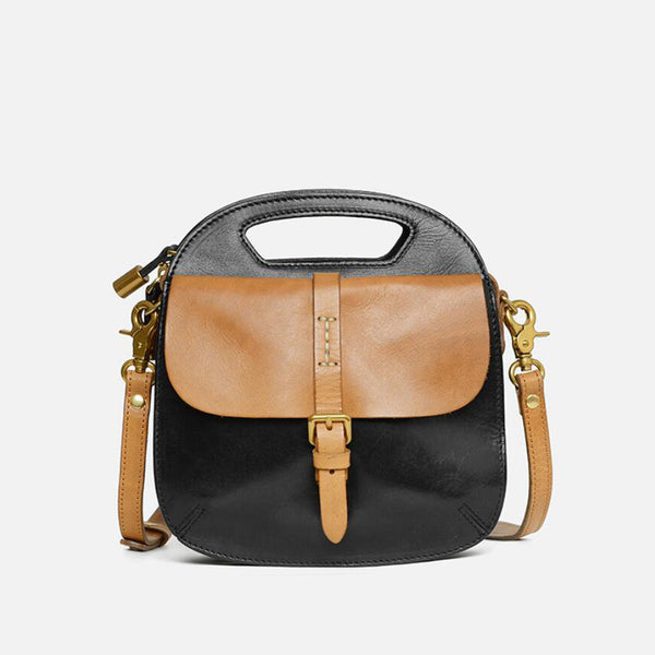 Vintage Leather Crossbody Purse Shoulder Handbags For Women Affordable