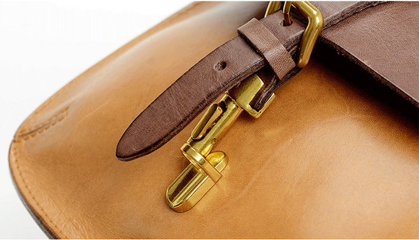 Vintage Leather Crossbody Purse Shoulder Handbags For Women Details