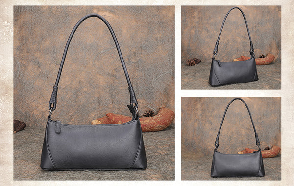 Small Women's Genuine Leather Shoulder Bags Handbags for Women Designer