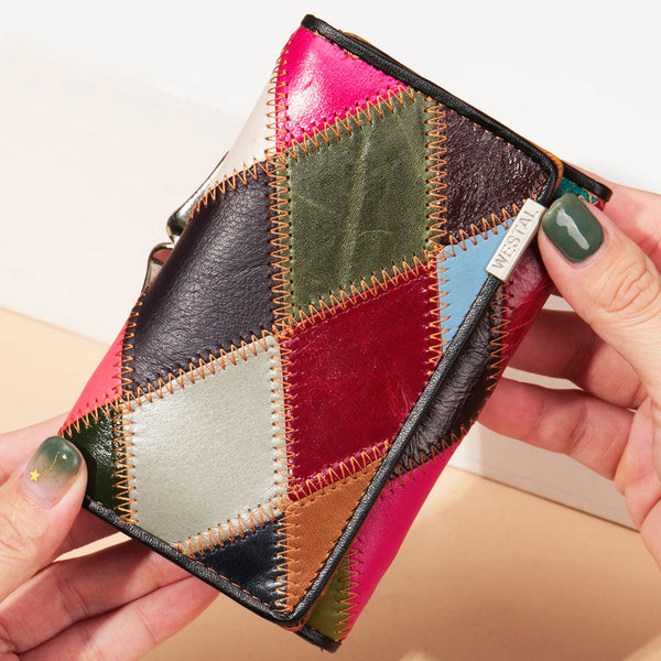 Small Women's Leather Clutch Wallet Western Wallets For Women Accessories