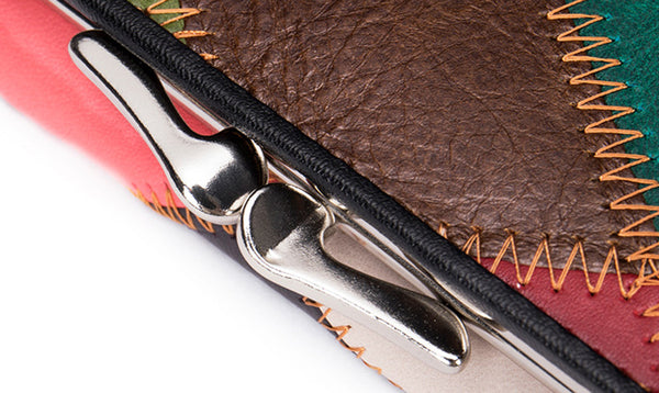 Small Women's Leather Clutch Wallet Western Wallets For Women Details