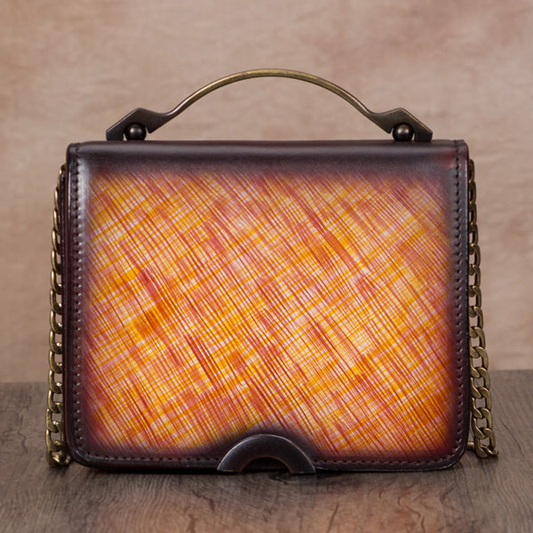 Small Women's Leather Crossbody Satchel Bag Purse Shoulder Handbags for Women Accessories