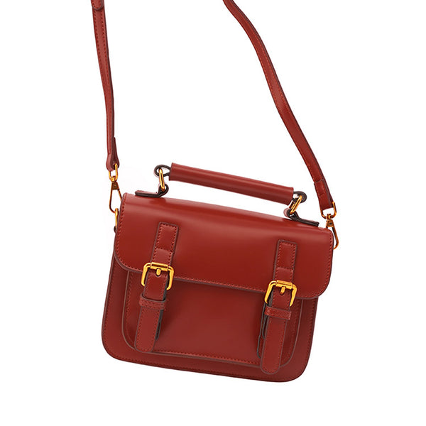 Small Women's Leather Satchel Bag Crossbody Bags Purse for Women