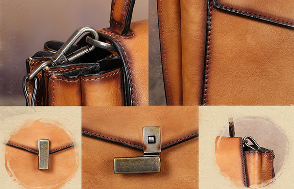 Small Women's Leather Satchel Handbags Purse Crossbody Bag for Women Nice