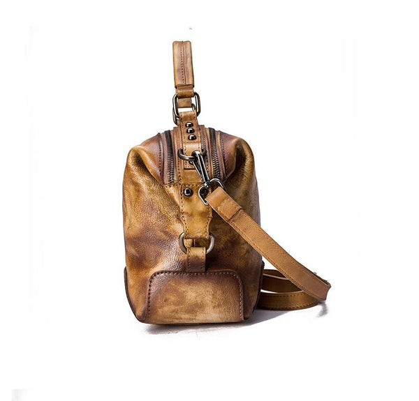 Small Women's Leather Shoulder Handbags Crossbody Purse For Women Handmade
