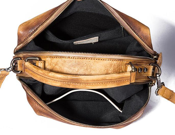 Small Women's Leather Shoulder Handbags Crossbody Purse For Women Inside