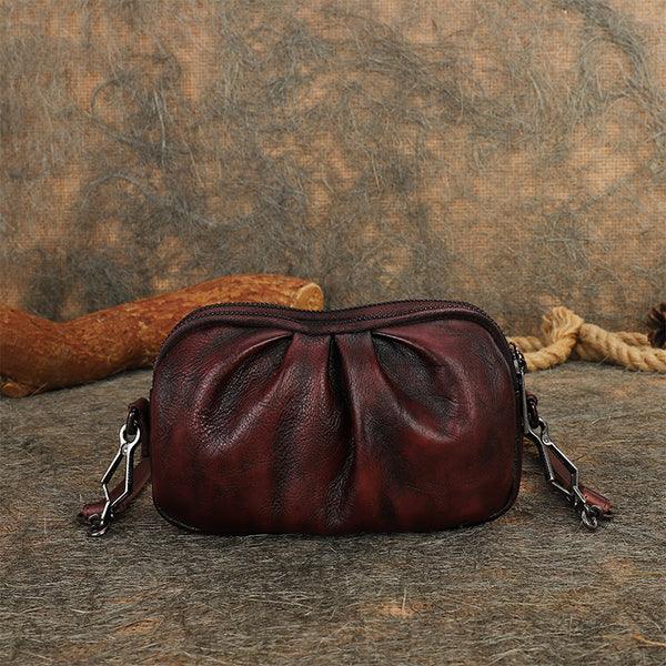 Small Women's Sling Bag Purse Leather Crossbody Bag For Women Badass