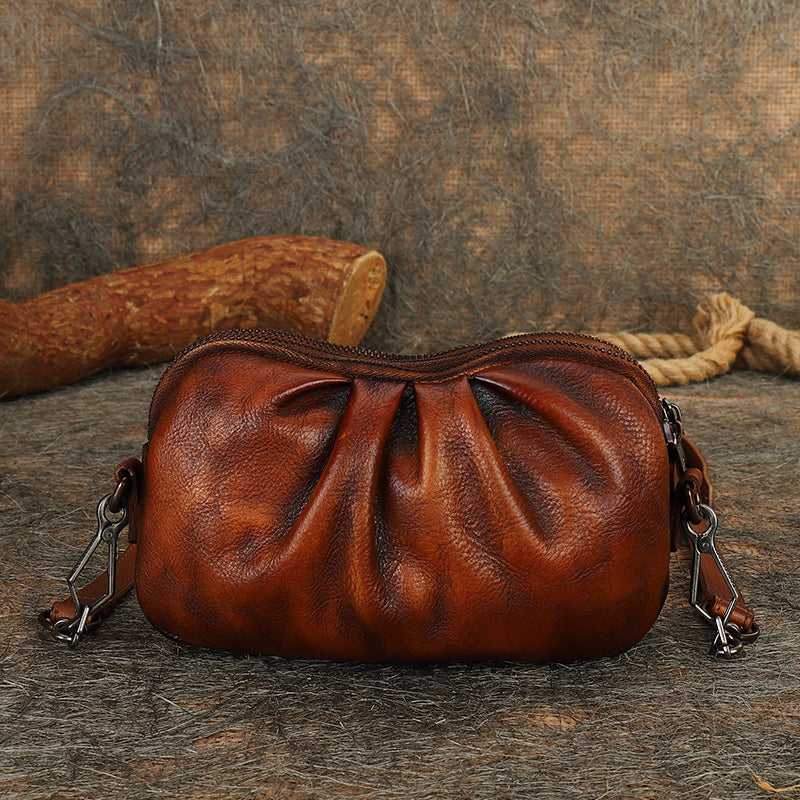 Small Women's Sling Bag Purse Leather Crossbody Bag For Women Beautiful
