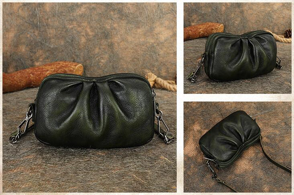 Small Women's Sling Bag Purse Leather Crossbody Bag For Women Cute